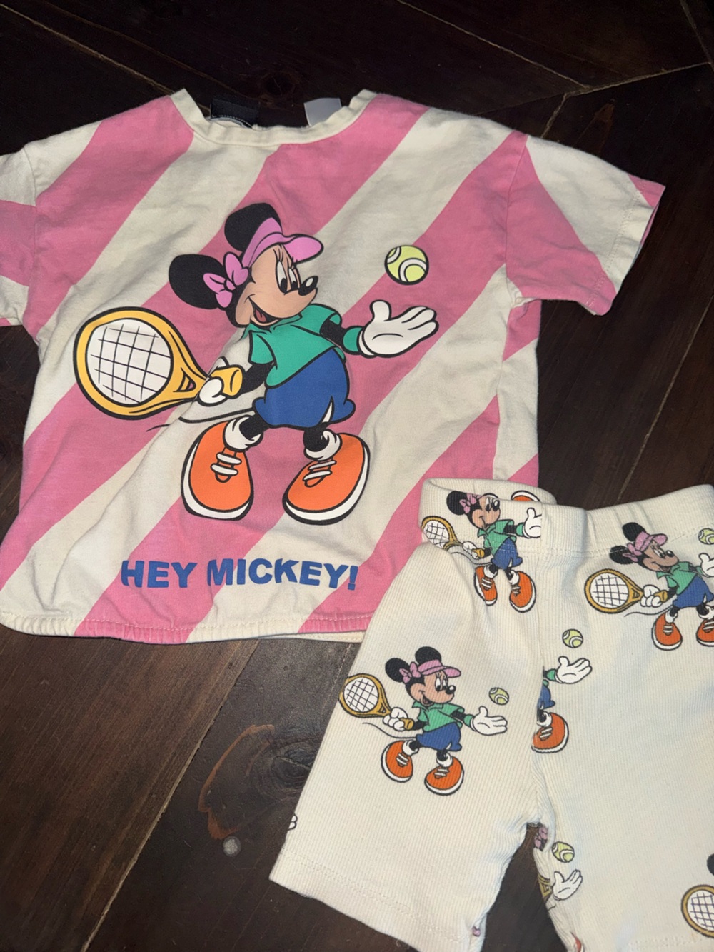 Zara Minnie Mouse Hey Mickey Shorts Set 3 Year
